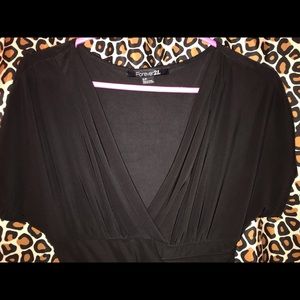 FOREVER 21 Black Flirty Bodycon Dress wmns S